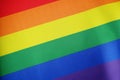 LGBTQ+ Rights Pride Flag, LGBT Gay Pride Rainbow Flag. Lesbian, gay, bisexual, and transgender flag