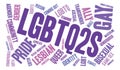 LGBTQ2S Word Cloud Royalty Free Stock Photo