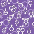 seamless LGBTQ symbols pattern Royalty Free Stock Photo
