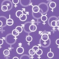 seamless LGBTQ symbols pattern