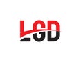 LGD Letter Initial Logo Design Royalty Free Stock Photo