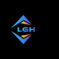 LGH abstract technology logo design on Black background. LGH creative initials letter logo concept Royalty Free Stock Photo