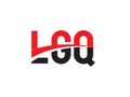 LGQ Letter Initial Logo Design Royalty Free Stock Photo