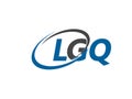 LGQ logo, design, vector illustration Royalty Free Stock Photo