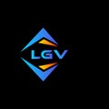LGV abstract technology logo design on Black background. LGV creative initials letter logo concept Royalty Free Stock Photo