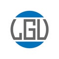 LGV letter logo design on white background. LGV creative initials circle logo concept. LGV letter design Royalty Free Stock Photo