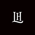 LH letter vector logo template Royalty Free Stock Photo