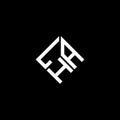 LHA letter logo design on black background. LHA creative initials letter logo concept. LHA letter design