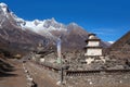 Lho village in Manaslu Conservation Area in the Nepal Himalaya