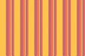 Lhoice background pattern stripe, doodle vector lines texture. Aactory seamless fabric textile vertical in amber and pink colors Royalty Free Stock Photo