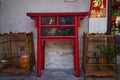 Lhong 1919, Traditional desk and bird cage