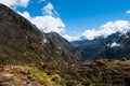 Lhotse and Ama Dablam peaks: Himalaya landscape Royalty Free Stock Photo