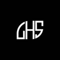 LHS letter logo design on black background. LHS creative initials letter logo concept. LHS letter design.LHS letter logo design on Royalty Free Stock Photo