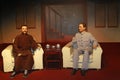 Li dazhao and sun yat-sen`s wax figure in the li dazhao memorial hall, Leting county, hebei province, China Royalty Free Stock Photo