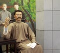 Li dazhao wax figure in the li dazhao memorial hall, Leting county, hebei province, China Royalty Free Stock Photo