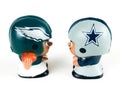 Li`L Teammates Toys, Eagles and Cowboys Figures Royalty Free Stock Photo