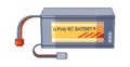 Li-Poly RC battery power supply Royalty Free Stock Photo