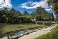 Li River at Guilin in southern China Royalty Free Stock Photo