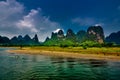 Li river, Guilin Yangshuo Guangxi China Royalty Free Stock Photo