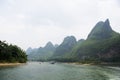 Li River and Karst Mountains of Guilin Royalty Free Stock Photo