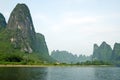 Li river near Yangshuo Royalty Free Stock Photo