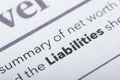 Liabilities are financial obligations or debts that a person or entity owes to others