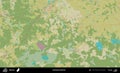 Liachavicy District, Belarus. Topographic Humanitarian Royalty Free Stock Photo