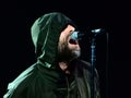 Liam Gallagher performs in concert at Fabrique in Milan, Italy on February 26, 2018. Royalty Free Stock Photo