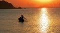 Lianyungang harbour in sunrise