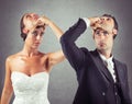 Liar marriage Royalty Free Stock Photo