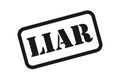 Liar Stamp Vector Royalty Free Stock Photo