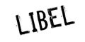 Libel rubber stamp Royalty Free Stock Photo