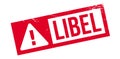 Libel rubber stamp Royalty Free Stock Photo