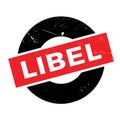 Libel rubber stamp Royalty Free Stock Photo