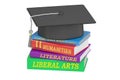 Liberal Arts Education, 3D rendering Royalty Free Stock Photo