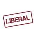 Liberal rectangular stamp.