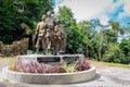 The Liberated Slave Monument in Venn`s Town Mission Lodge, Seychelles