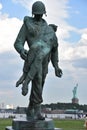 Liberation Monument at Liberty State Park in Jersey City, New Jersey Royalty Free Stock Photo