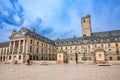 Liberation Square and the Palace of Dukes of Burgundy (Palais des ducs de Bourgogne) in Dijon, France. Beautiful town Royalty Free Stock Photo