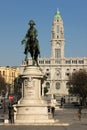 Liberdade Square. Porto. Portugal Royalty Free Stock Photo