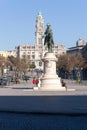 Liberdade Square, Porto, Portugal Royalty Free Stock Photo