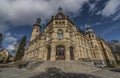 Liberec museum in winter sunny day Royalty Free Stock Photo