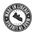 Liberia Symbol. Silhouette Icon Map. Design Grunge Vector. Product Export Seal.