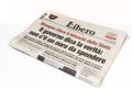 Libero Italian newspaper Royalty Free Stock Photo