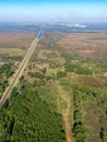 The Libertador General San MartÃÂ­n Bridge is a highway bridge Royalty Free Stock Photo