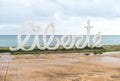 Liberte sign in Batumi, Georgia Royalty Free Stock Photo