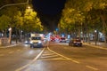 Liberty Avenue in Lisbon at night image.