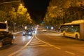 Liberty Avenue in Lisbon at night image.