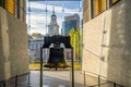 Liberty Bell old symbol of American freedom in Philadelphia Pennsylvania