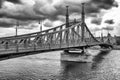 Liberty bridge in Budapest, Hungary